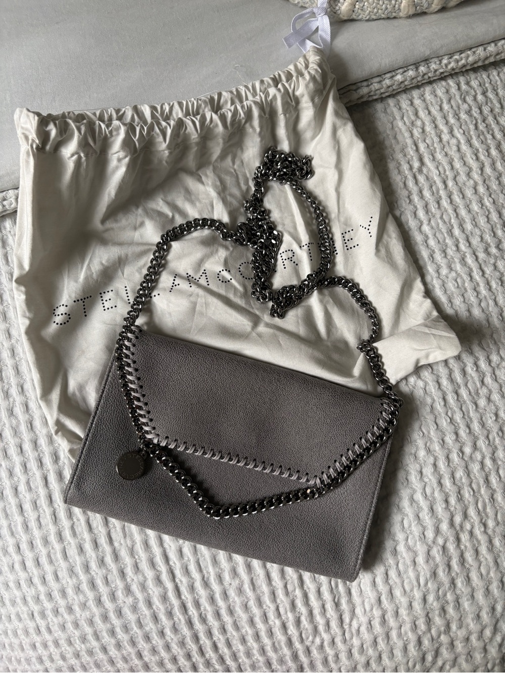 Stella McCartney Grey Falabella Chain Crossbody/Shoulder Bag